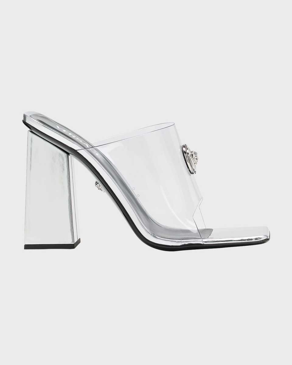 Alia Clear Medusa Mule Sandals